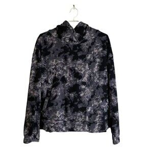 Shambhala Women's Gray Floral Print Cozy Hoodie